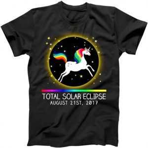 Magical Total Solar Eclipse 2017 Unicorn tee shirt