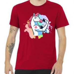 Muscle Unicorn tee shirt