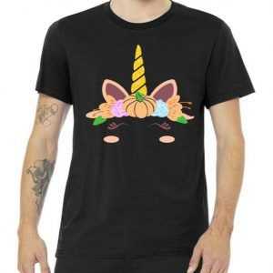 Pumpkin Autumn Fall Unicorn Cute tee shirt