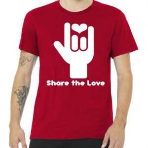 Share The Love tee shirt