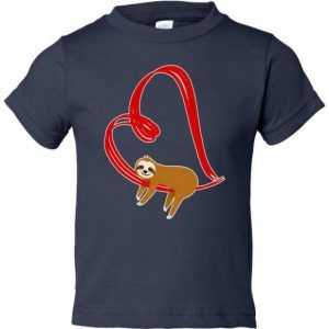 Sloth Valentines Toddler tee shirt