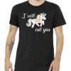 Stabby Unicorn I Will Cute You tee shirt