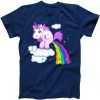 Unicorn Pooping A Rainbow tee shirt