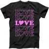 Valentine Love Pattern tee shirt