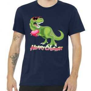 Valentine T-Rex Heart Crusher tee shirt