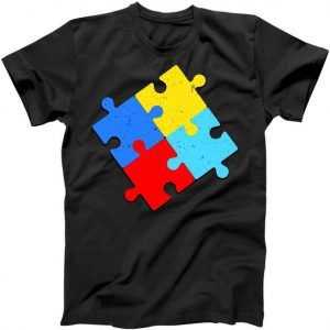 Vintage Autism Puzzle tee shirt