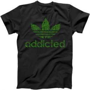 Addicted Weed Logo tee shirt