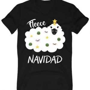 Fleece Navidad V-Neck tee shirt