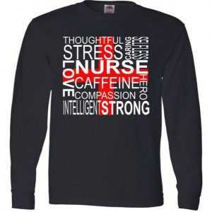 Inspiring Nurse Long Sleeve tee shirt