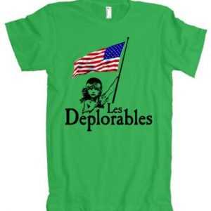 Les Deplorables USA Flag Parody Vote Trump 2016 American Apparel tee shirt