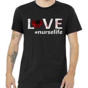 Love Nurse life tee shirt