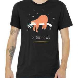 Sloth Slow Down tee shirt