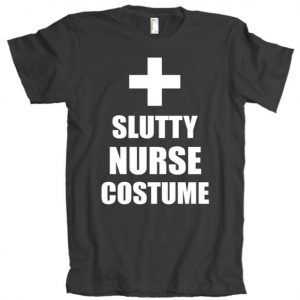 Slutty Nurse Costume American Apparel tee shirt
