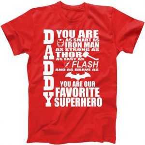 Daddy Superhero Father's Day tee shirt