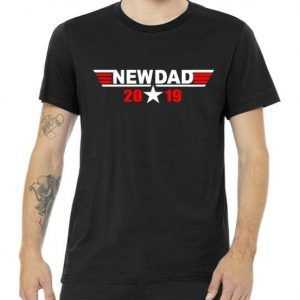 New Dad 2019 Retro Flight Logo tee shirt