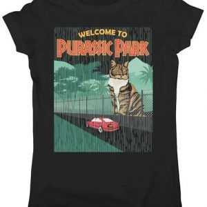 Welcome To Purassic Park Junior Fit tee shirt