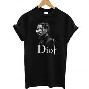 Asap Rocky Dior Black tee shirt