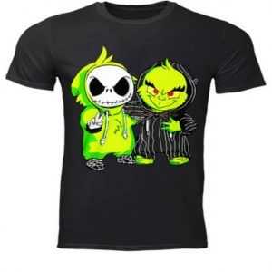 Baby Jack Skellington and Grinch tee shirt