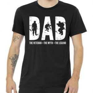 Dad The Veteran The Myth The Legend tee shirt