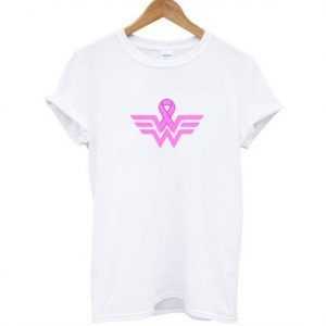 Wonder Woman Breast Cancer Awareness tee shirt