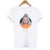 Billie Eilish With Orange tee shirt