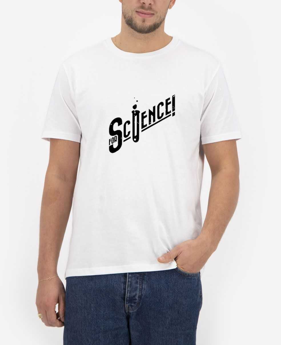 For-Science-White-T-Shirt-For-Women-and-Men-S-3XL