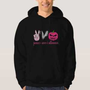 Peace-Love-Halloween-Hooodie-Unisex-Adult-Size-S-3XL