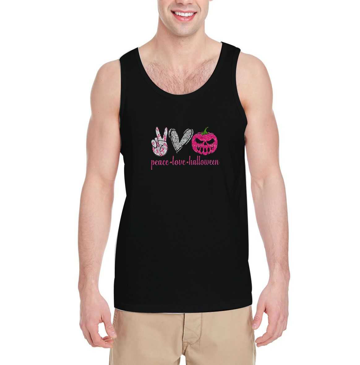 Peace-Love-Halloween-Tank-Top-For-Women-And-Men-S-3XL Peace-Love-Halloween-Tank-Top-For-Women-And-Men-S-3XL