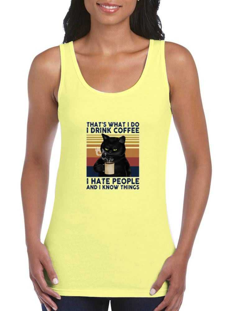 Black-Cat-Thats-What-I-Do-I-Drink-Coffee-Yellow-Tank-Top Black-Cat-Thats-What-I-Do-I-Drink-Coffee-Yellow-Tank-Top