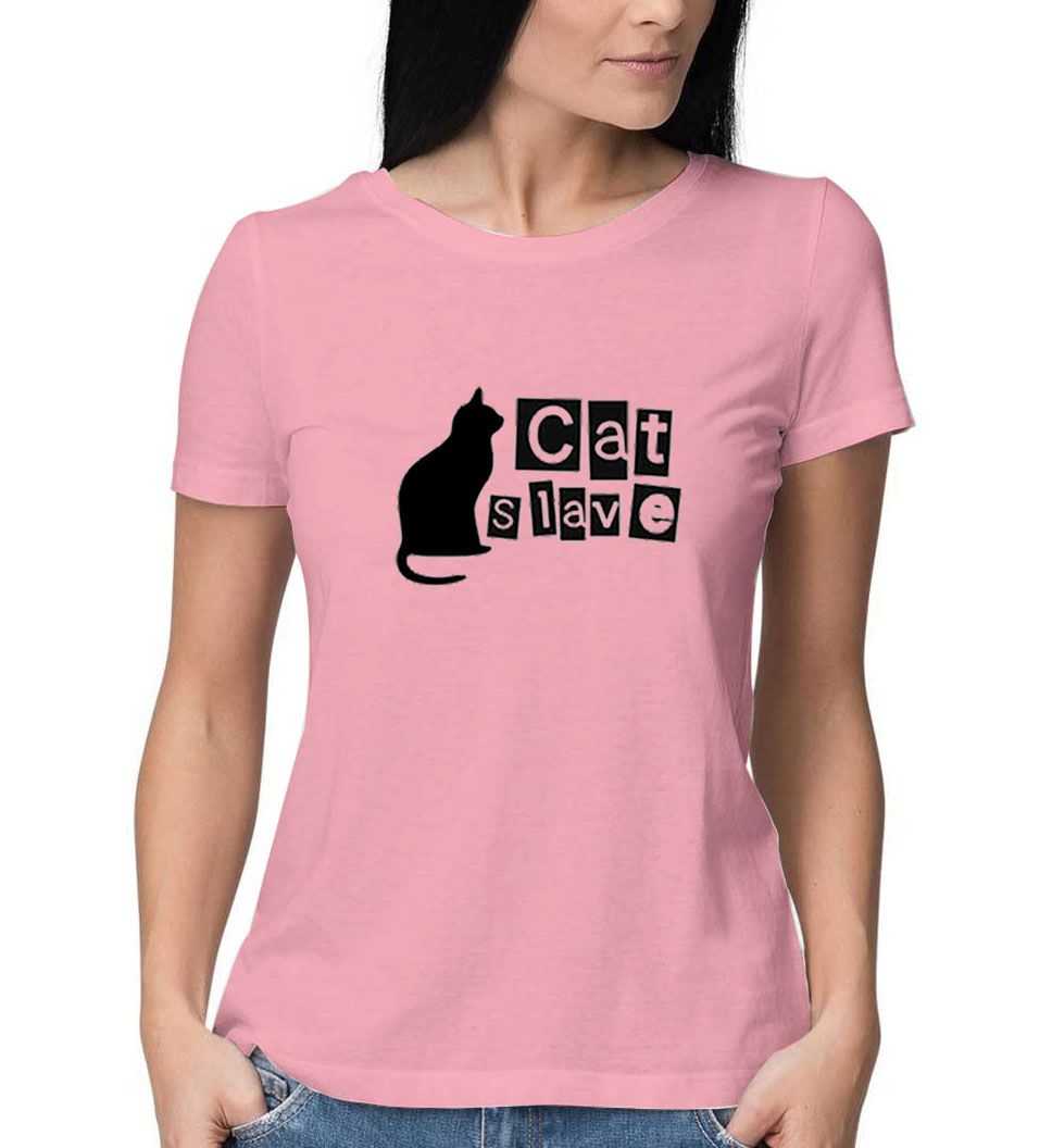 Cat-Slave-Youth-Tee-Pink-T-Shirt Cat-Slave-Youth-Tee-Pink-T-Shirt