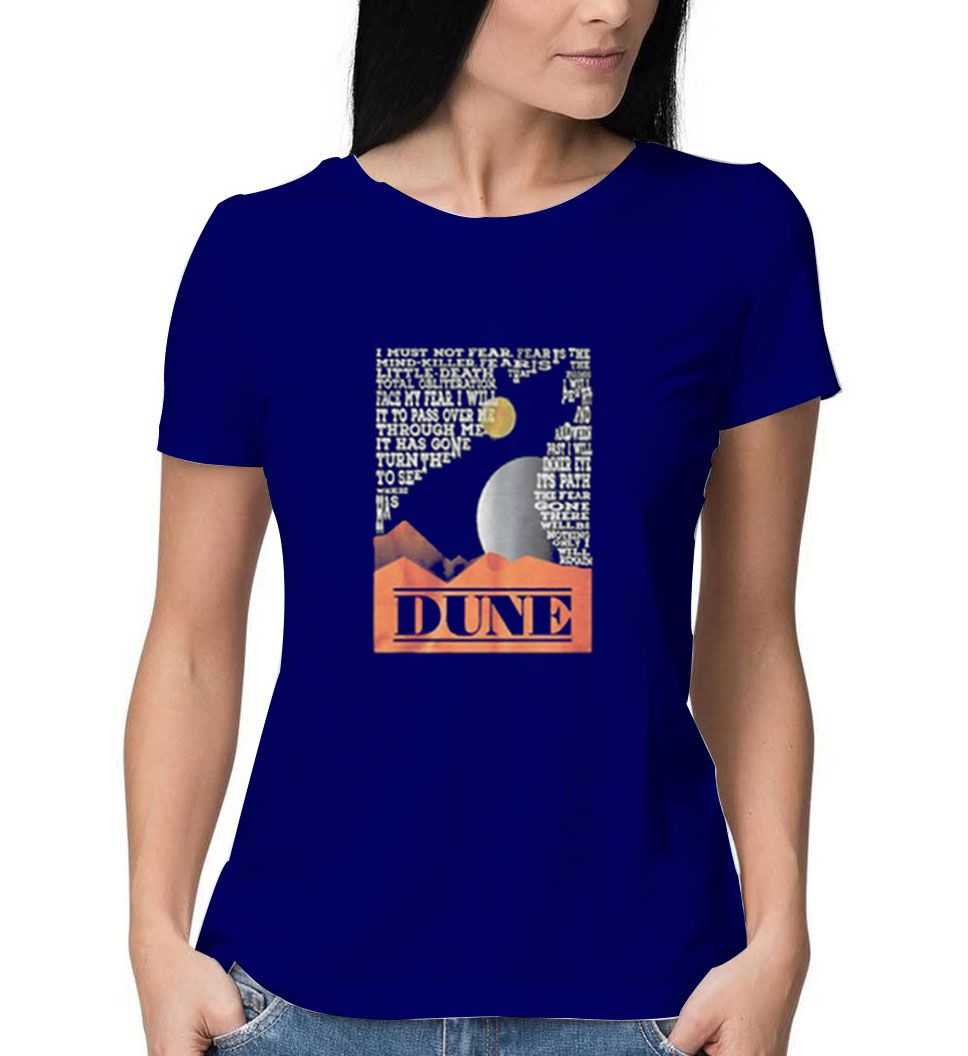 Dune-Navy-T-Shirt-For-Women-and-Men-S-3XL