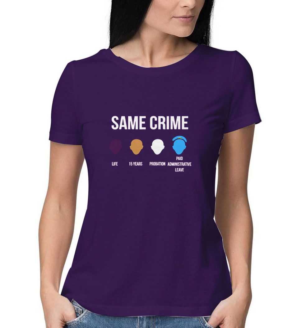 Same-Crime-Purple-T-Shirt Same-Crime-Purple-T-Shirt