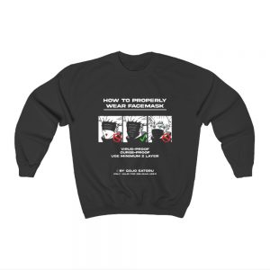 Jujutsu Kaisen Gojo Satoru Wear Facemask Parody Sweatshirt