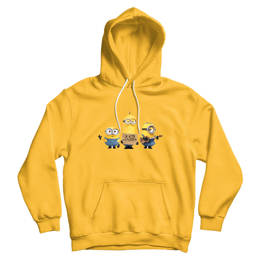 Despicable Me Minion I’m With Stupid Hoodie Despicable Me Minion I’m With Stupid Hoodie