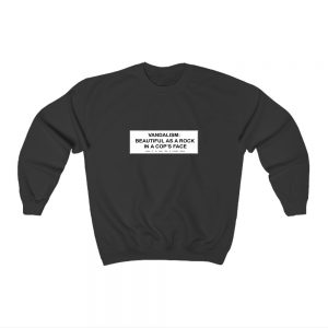 Kurt Cobain Vandalism Sweatshirt Unisex