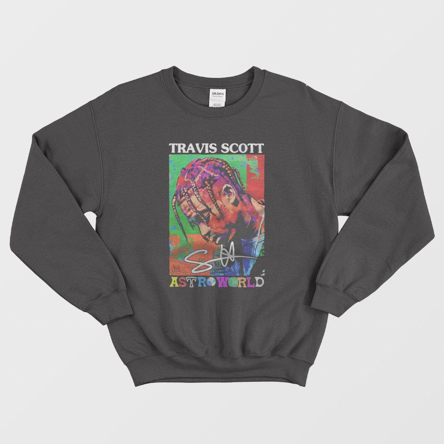Travis Scoot Astroworld Signature Sweatshirt Travis Scoot Astroworld Signature Sweatshirt