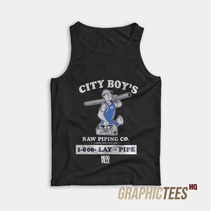 City Boy's Raw Piping Co Tank Top City Boy's Raw Piping Co Tank Top