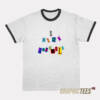 I Kiss Football Ringer T-Shirt