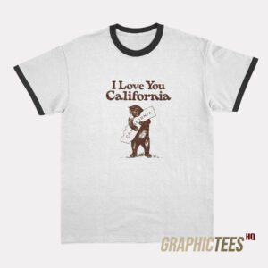 Bear Love California Ringer T-Shirt