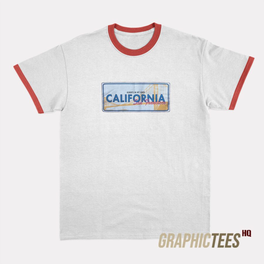 California San Francisco Ringer T-Shirt California San Francisco Ringer T-Shirt