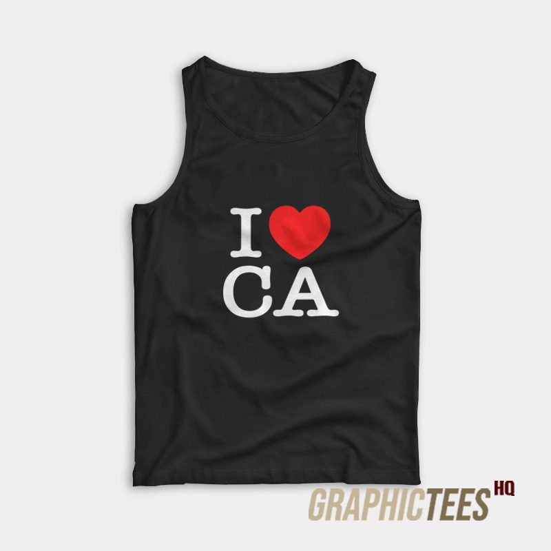 I Heart CA Love California Tank Top I Heart CA Love California Tank Top