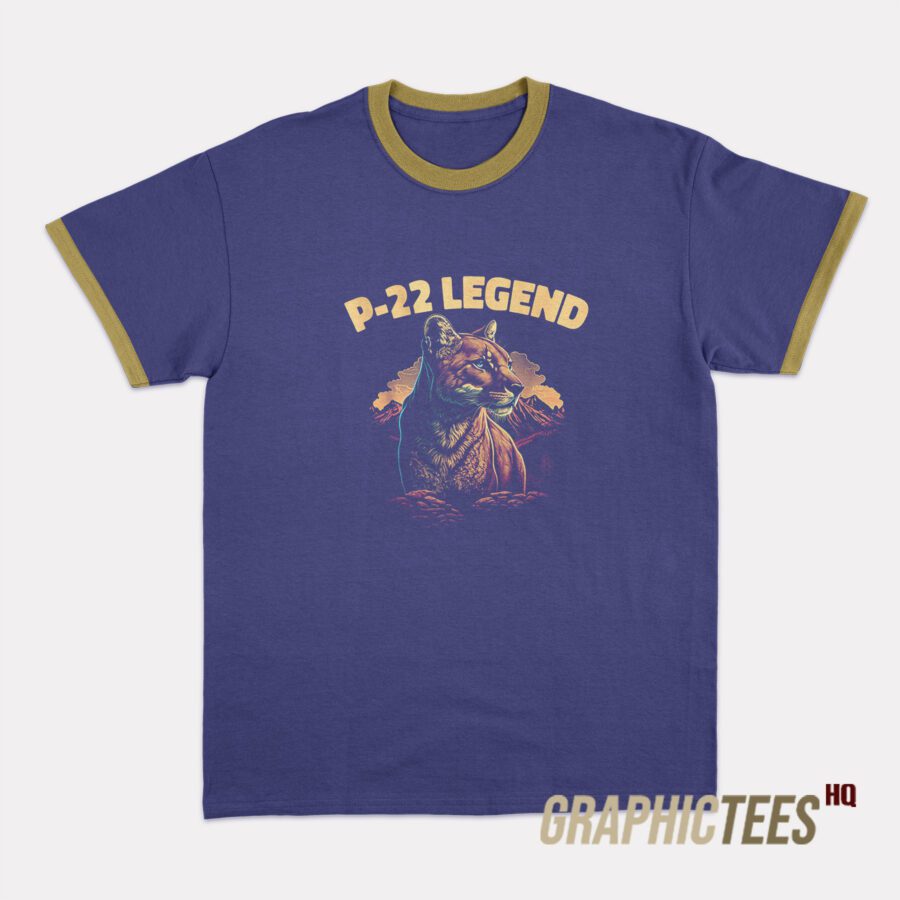 P-22 Mountain Lion Silver Lake P22 Ringer T-Shirt P-22 Mountain Lion Silver Lake P22 Ringer T-Shirt