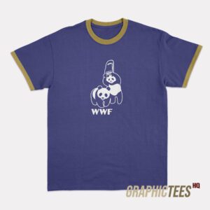 WWF Panda Bear Wrestling Ringer T-Shirt