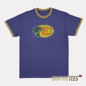 Skateboard Fishing Ringer T-Shirt