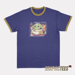 Star Wars Baby Yoda Baby On Board Ringer T-Shirt