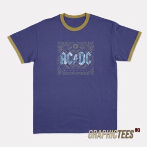 AC DC Black Ice Ringer T-Shirt