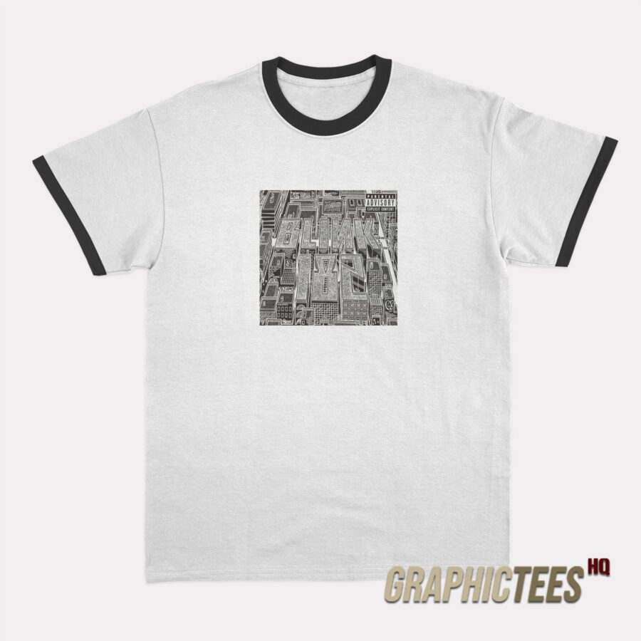 Blink 182 The Neighborhoods Ringer T-Shirt Blink 182 The Neighborhoods Ringer T-Shirt