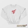 Heinz Red Tattoo Ink Heart Sweatshirt