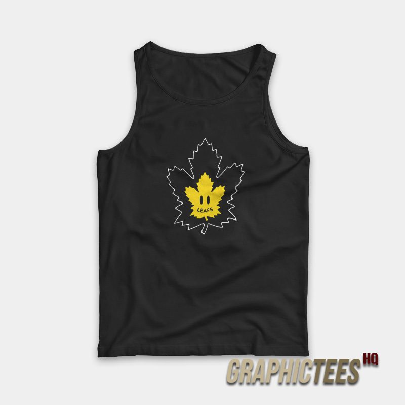Maple Leafs X Drew Justin Bieber Smile Tank Top Maple Leafs X Drew Justin Bieber Smile Tank Top