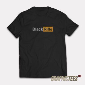 Black Rifle Prnhb Logo Parody T-Shirt